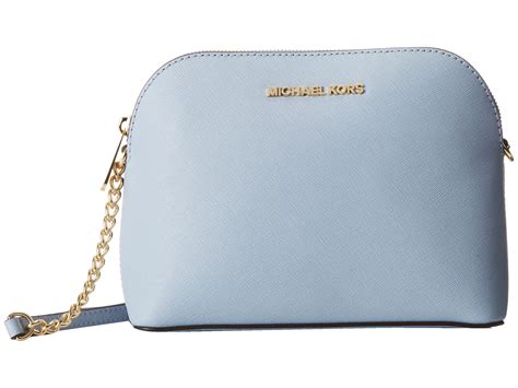 michael kors blue vinyl crossbody